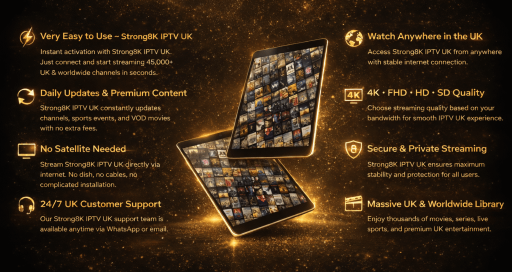Best iptv uk subscription -Strong8k